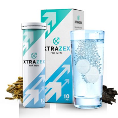 XTRAZEX Brausetabletten - ein natürlicher Komplex zur Steigerung der Potenz, der darauf abzielt, die männlichen Erektionen zu verbessern, die Ausdauer zu erhöhen und den Geschlechtsverkehr zu verlängern.